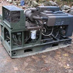 Diesel powered generators are reliable and convenient to use. Depending on fuel prices and machine efficiency, power will range from $1-40 per kWhr.