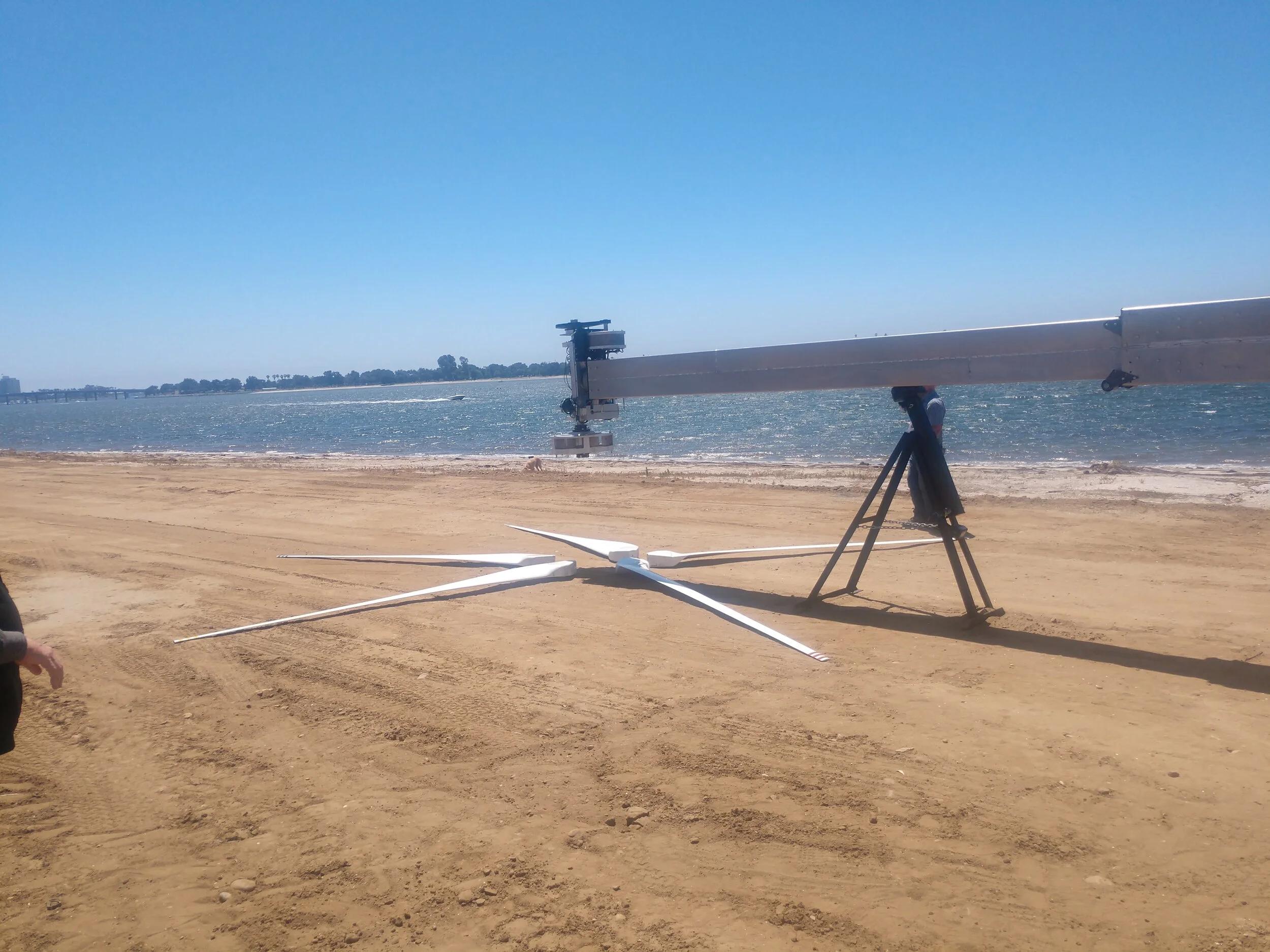 Laying out the blades.