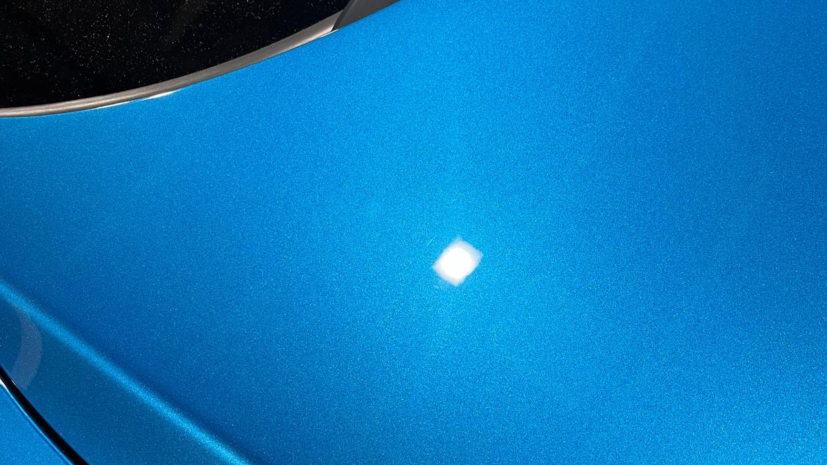 M2 paint after machine polishing 