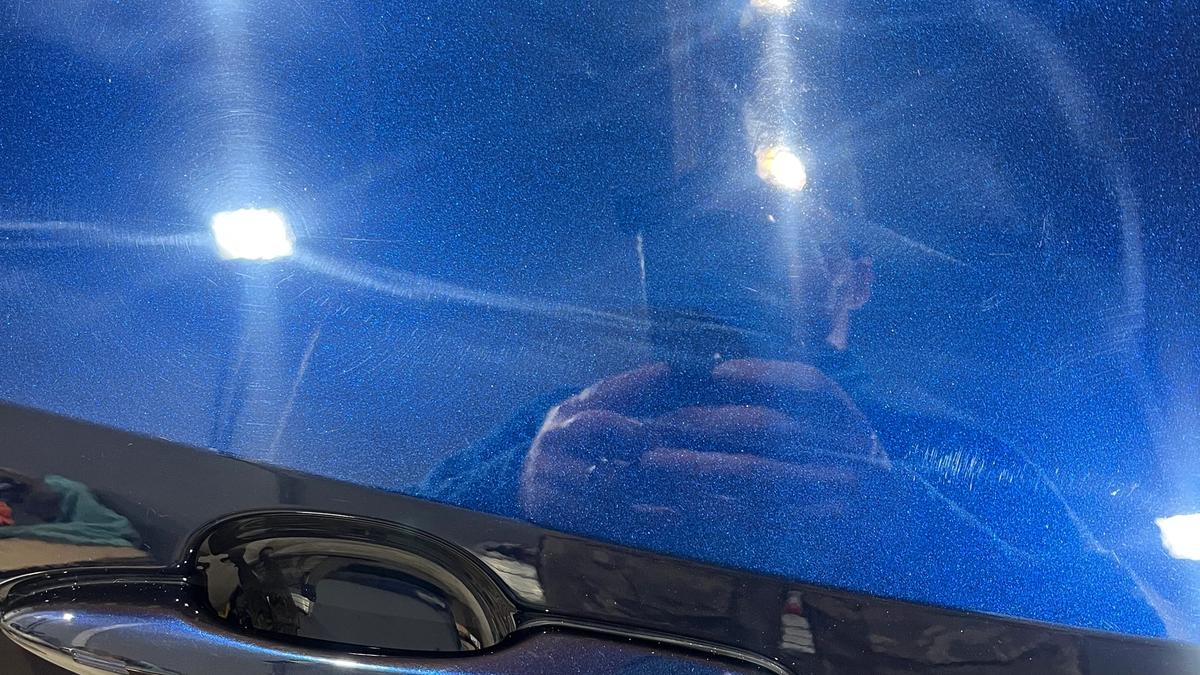 Toyota bz4X paint before polishing 
