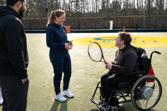 Sportdag met deelnemers