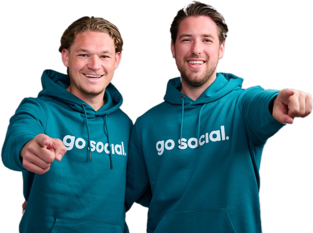 De founders van Go Social, Sem en Dennis
