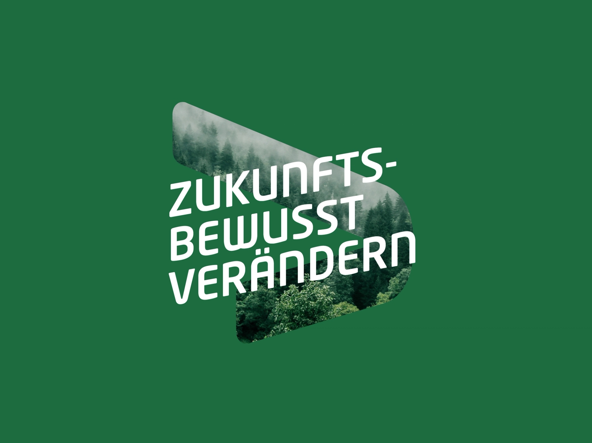 Keyvisual mit Text "Zukunft bewusst verändern"