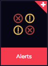 Alerts tile button