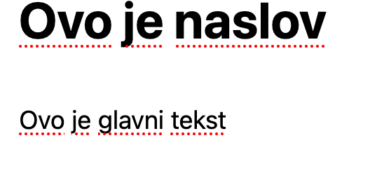 wordpress blog - unesi tekst