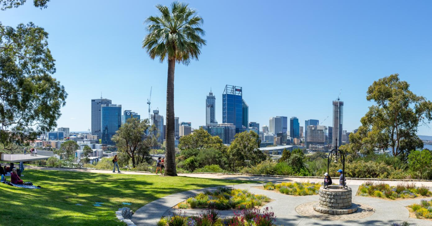 Kings Park overlooking Perth CBD