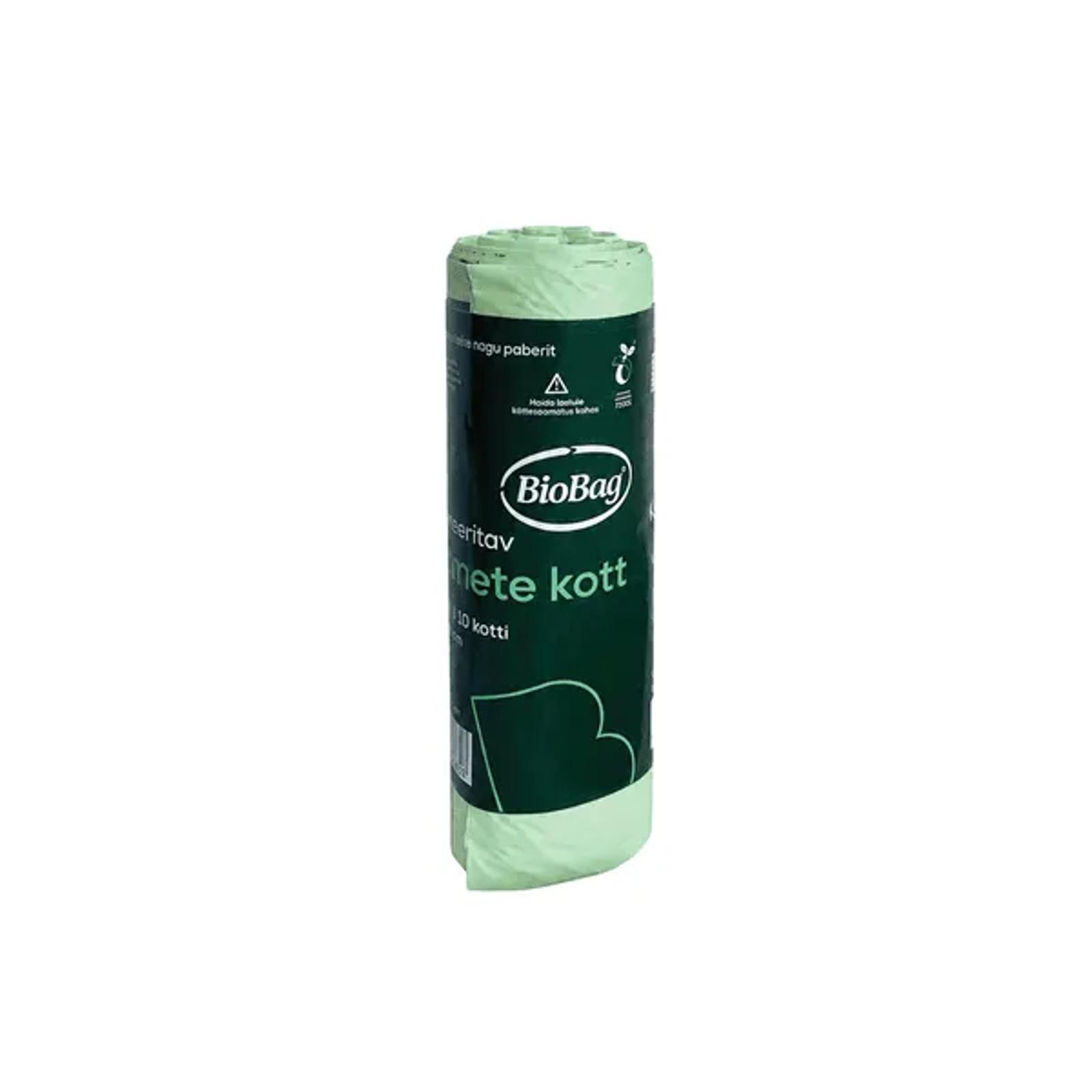 BioBag compostable bin bags 10L (10 per roll)