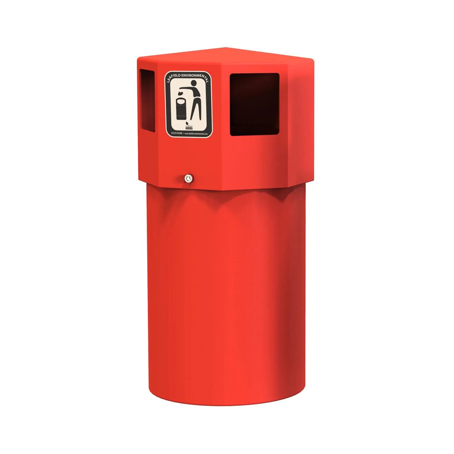 Leafield Octaplus Litter Bin