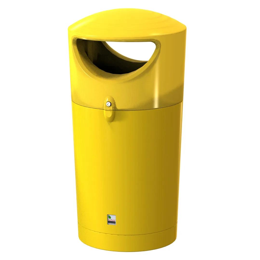 Leafield Metro Hooded Litter Bin