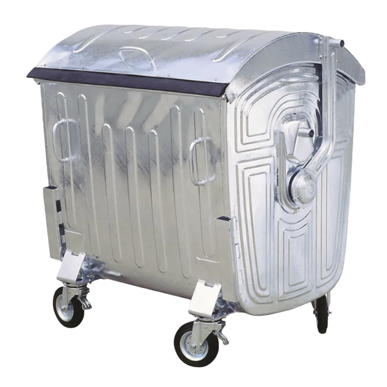 1,100 litres steel waste container
