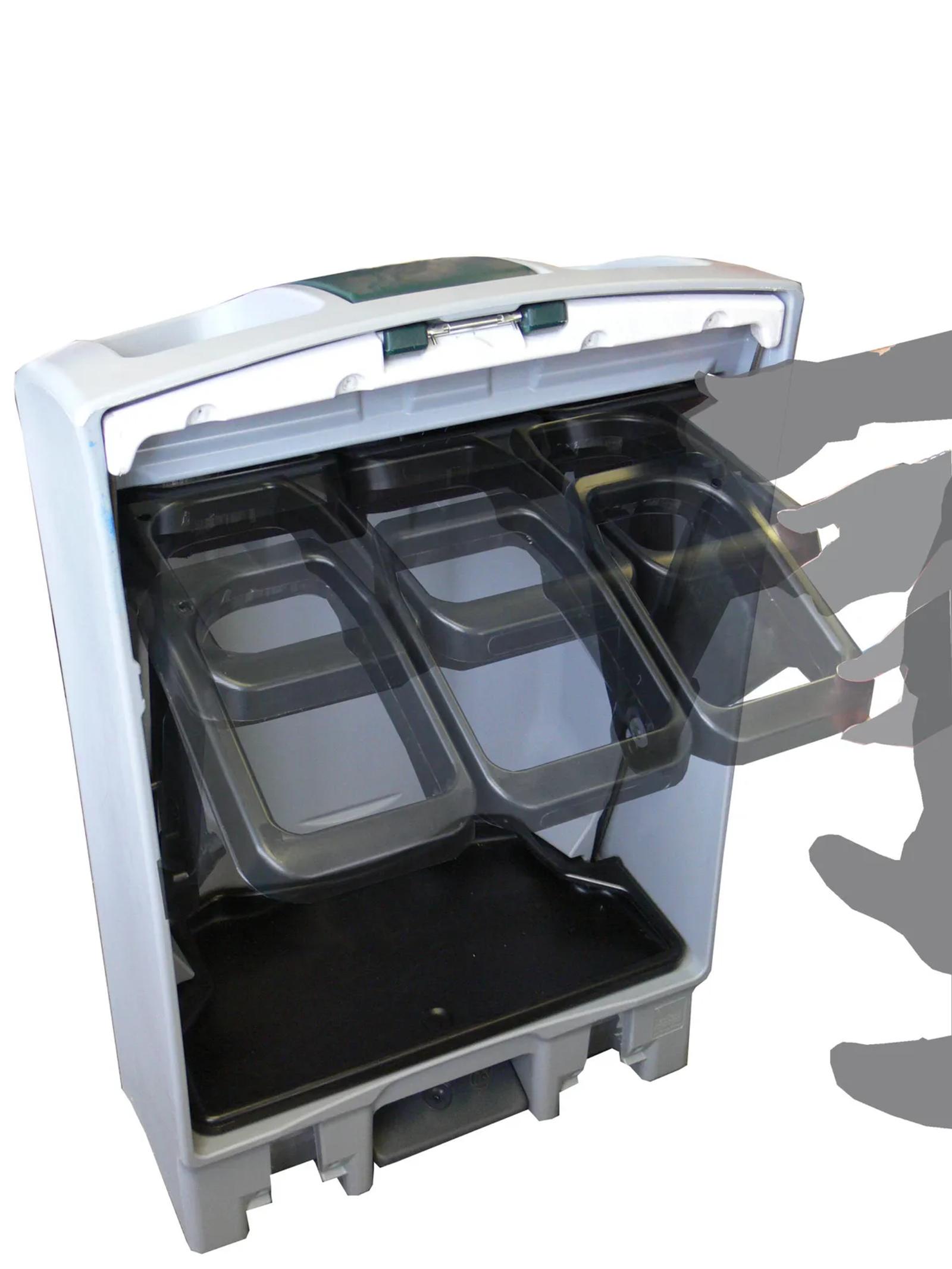 EnviroStep Recycling Bin: Triple - Image 2