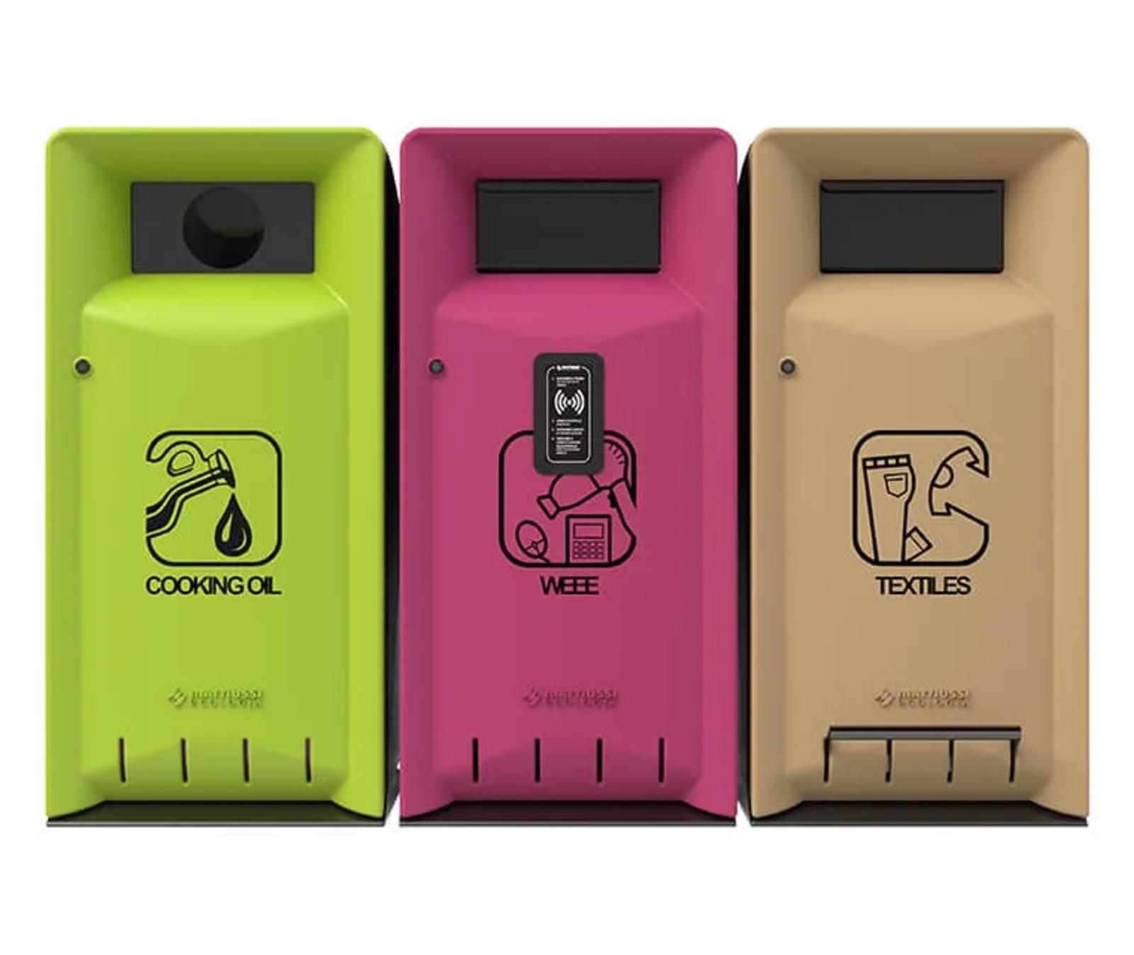 Solutions for the collection of difficult waste streams, like UCO (used cooking oil), micro WEEE or textiles.