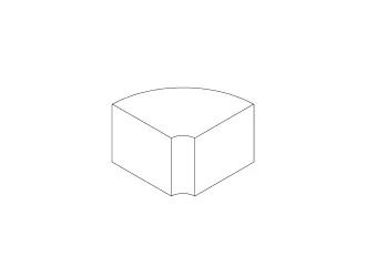 Model: box radius 90º
