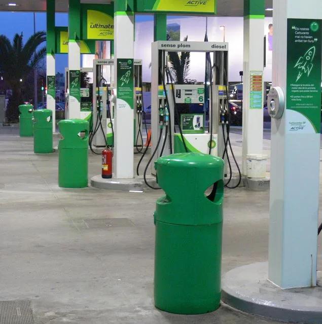 Leafield Viscount Forecourt Litter Bin BP