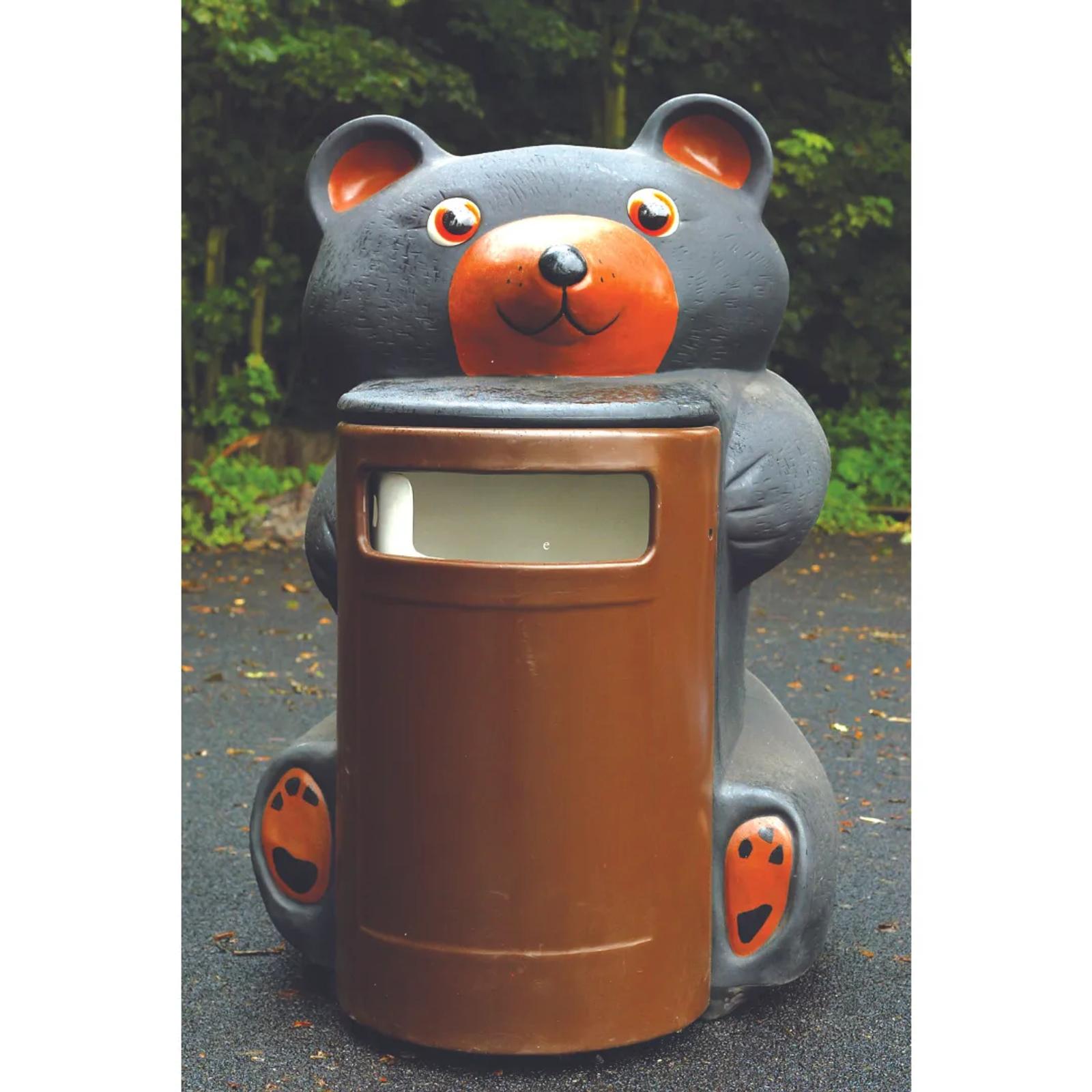 Ambere Bear novelty litter bins