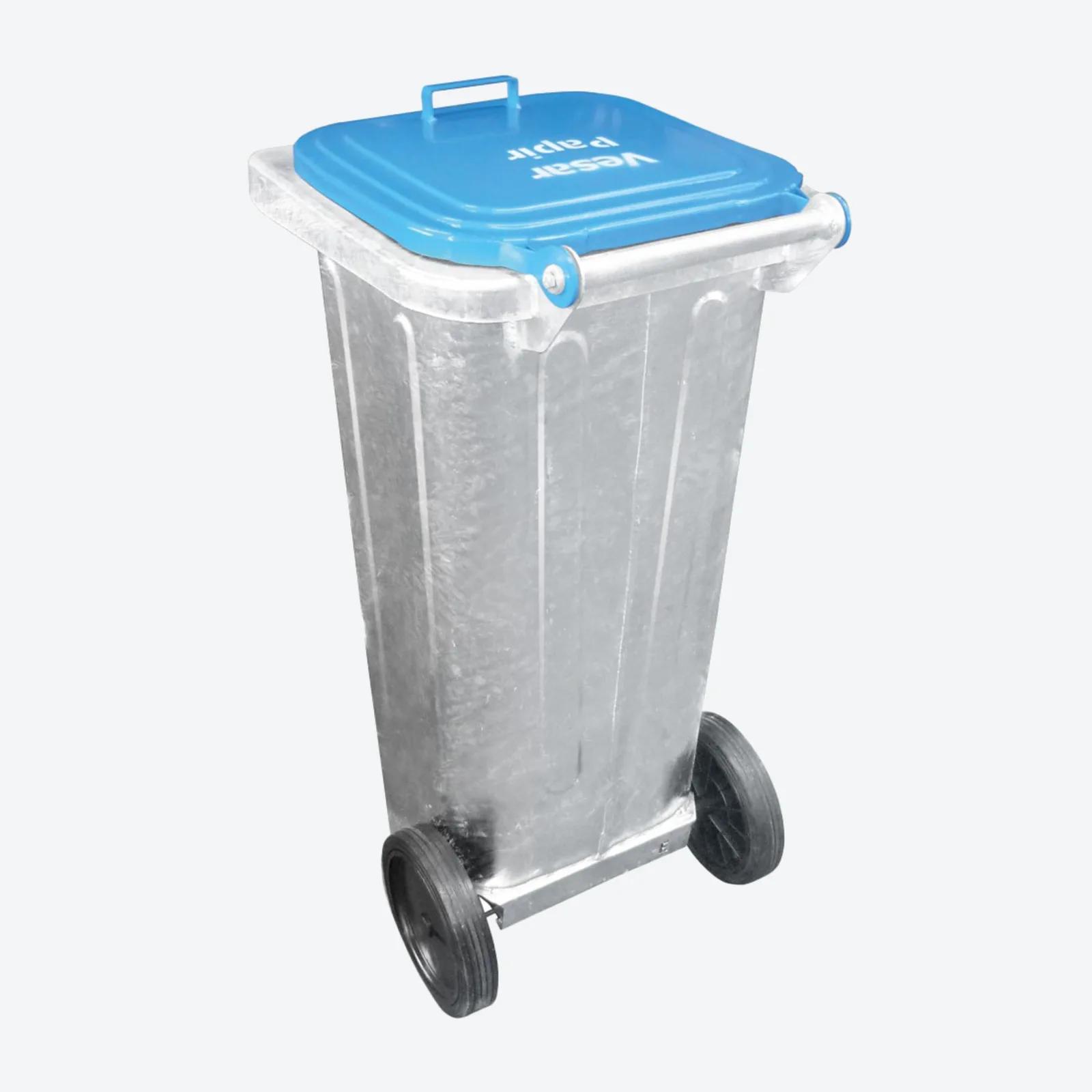 steel waste container lacquered