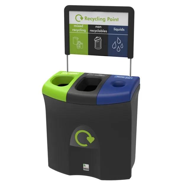 Leafield Meridian office recycling bin