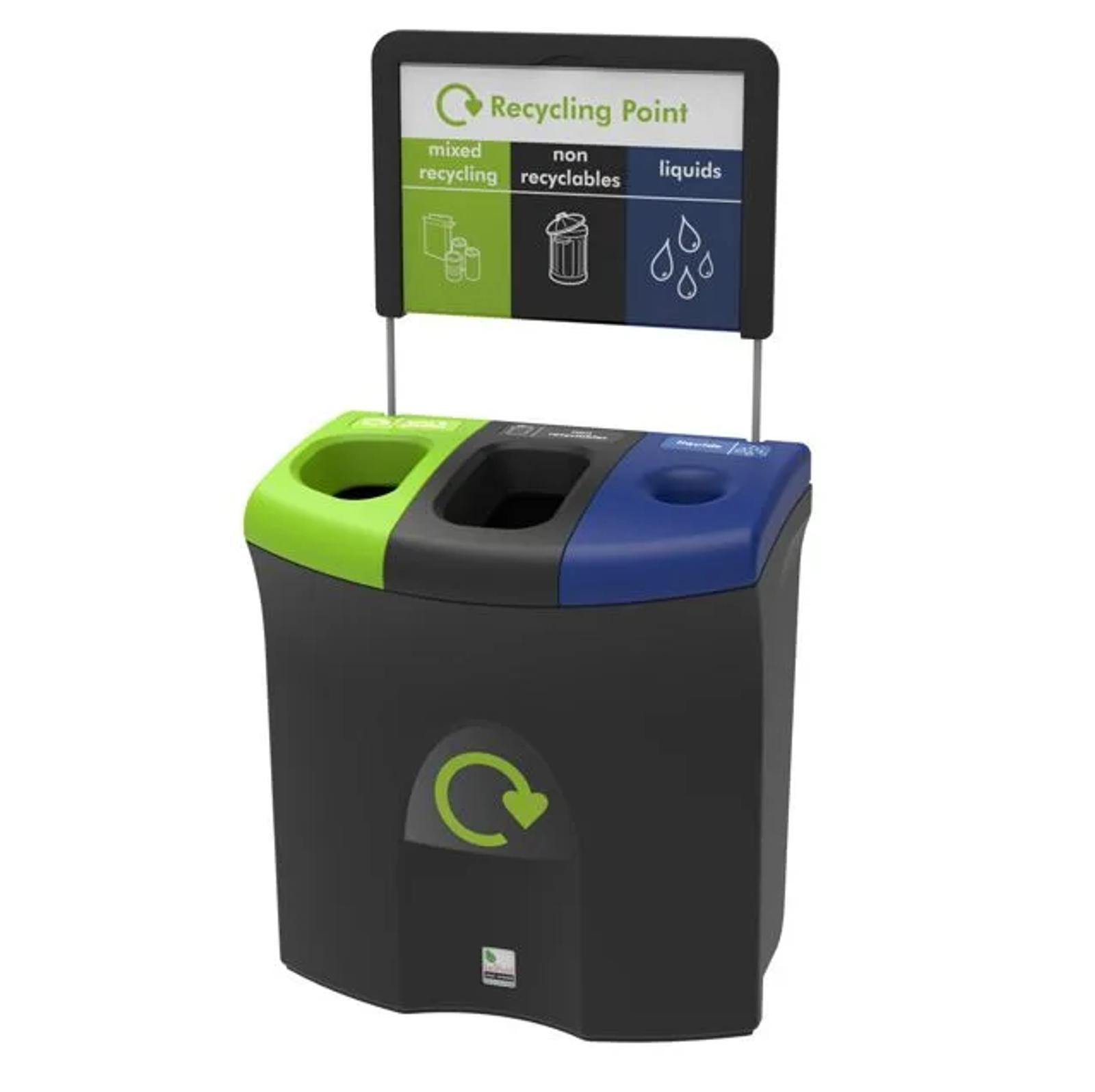 Leafield Meridian office recycling bin