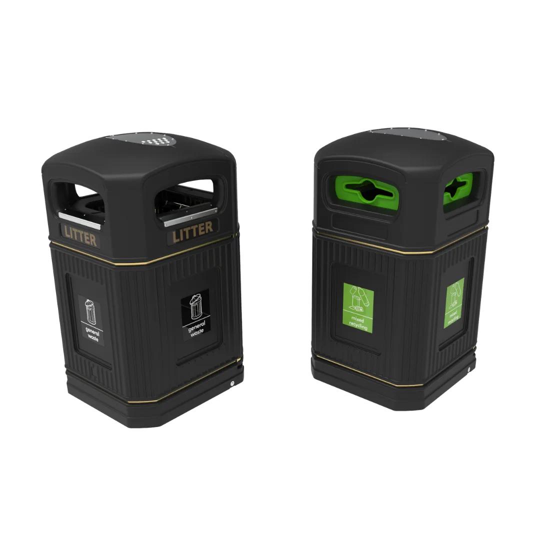 240 litre recycling & litter bin