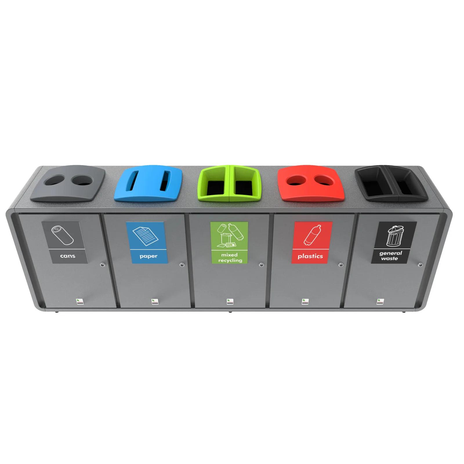 Leafield Constellation Metal Recycling Bin Range