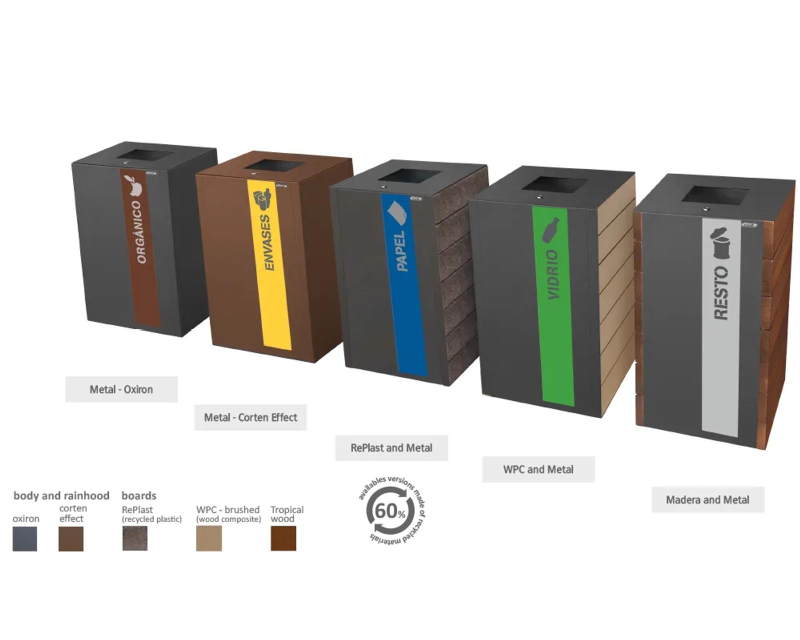 Papeleras Urbanas Reciclaje Sostenibles