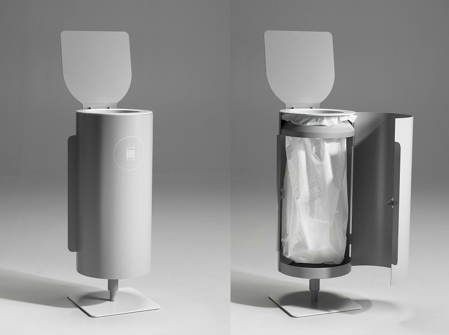 birdie bin in three colours