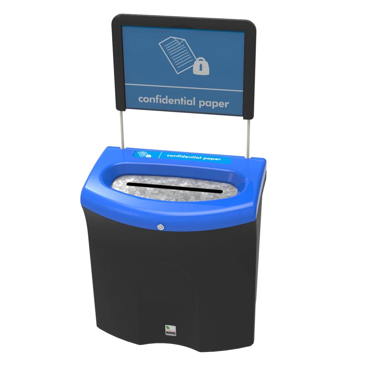 Leafield Meridian confidential paper recycling bin