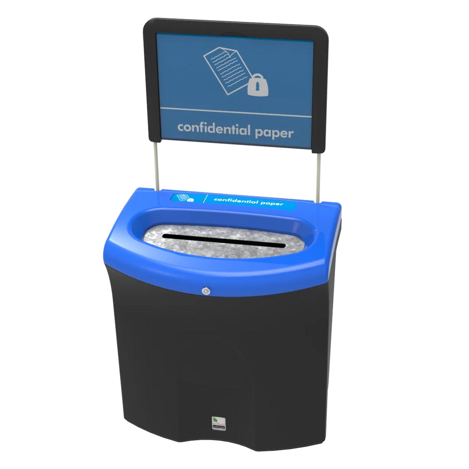 Leafield Meridian confidential paper recycling bin