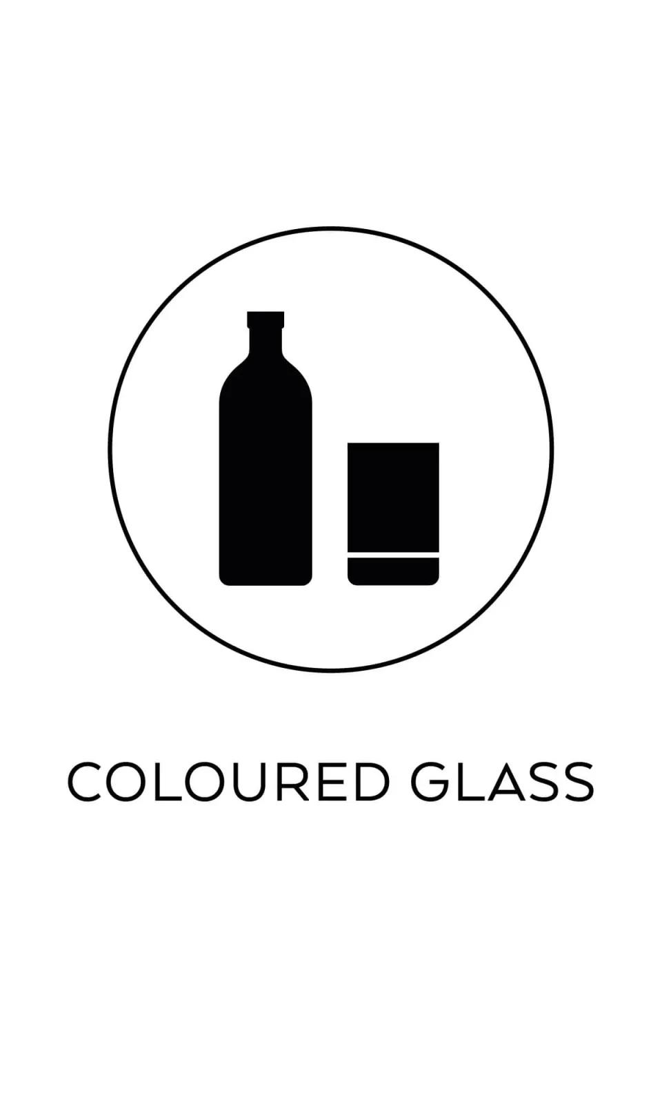 Symbol coloured glass