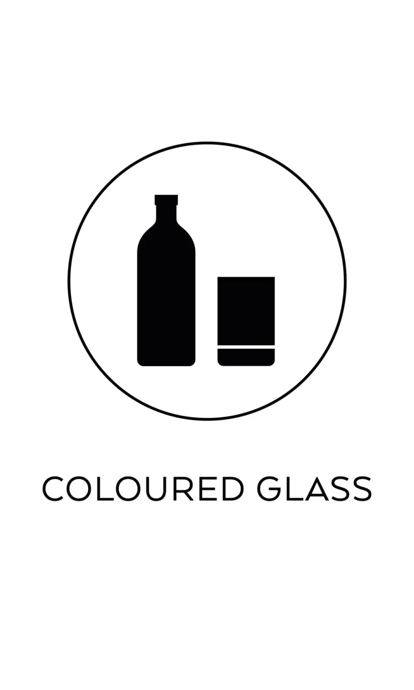Symbol coloured glass