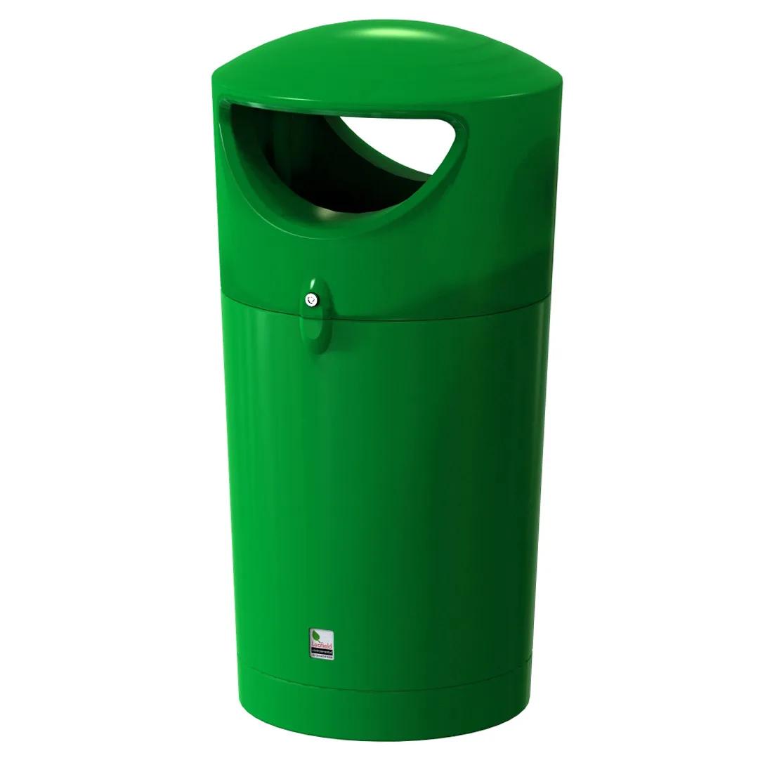 Leafield Metro Hooded Litter Bin