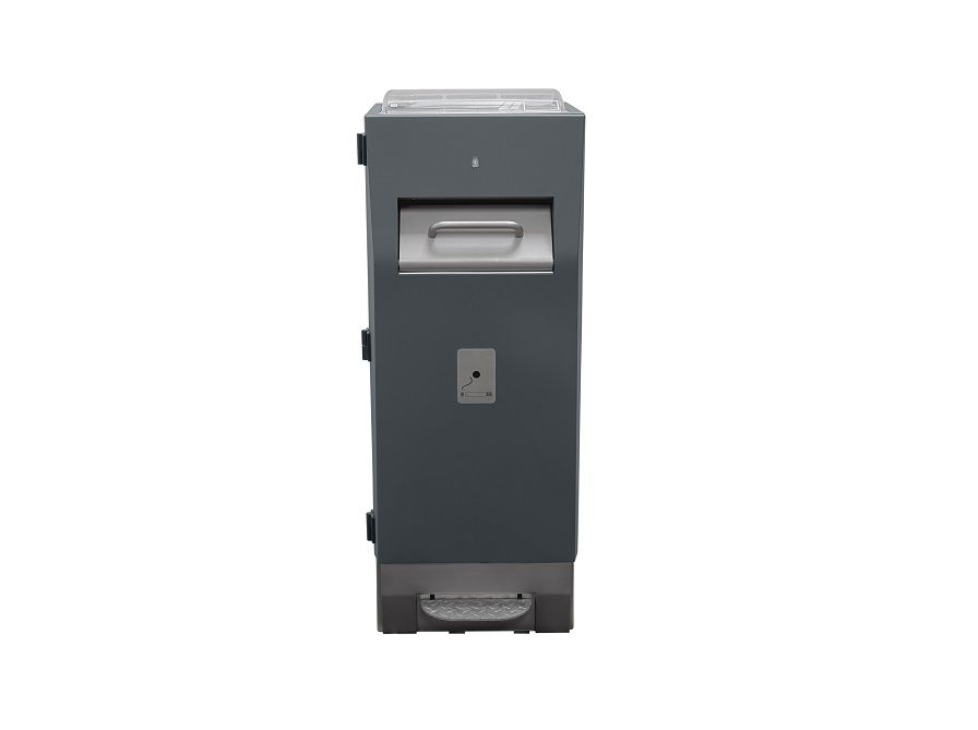 waste mate 120L smart self-pressing bin, closed