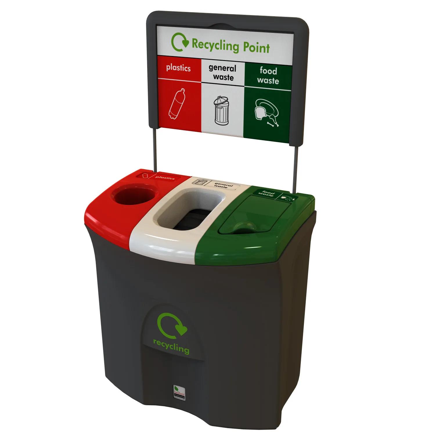Leafield Meridian office recycling bin