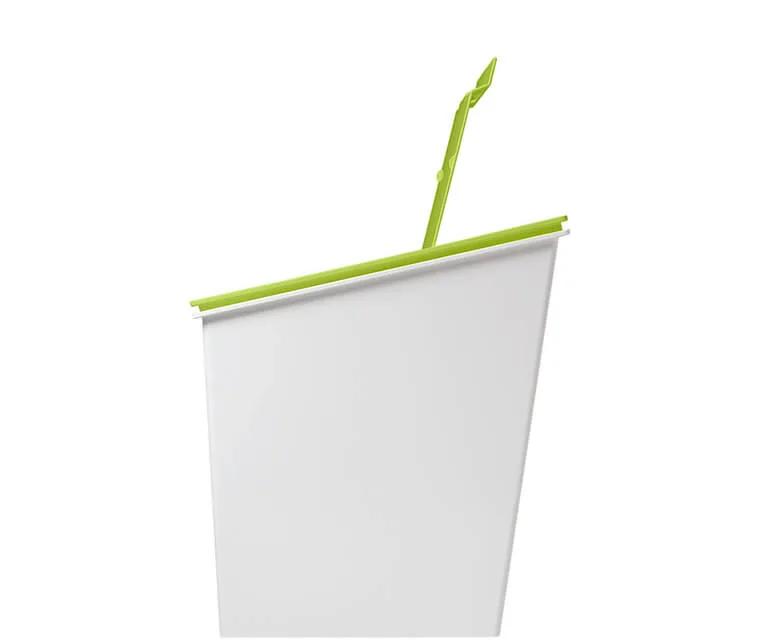 NX02 is part of the NX series of design waste bins, here in the version with hinged lid.