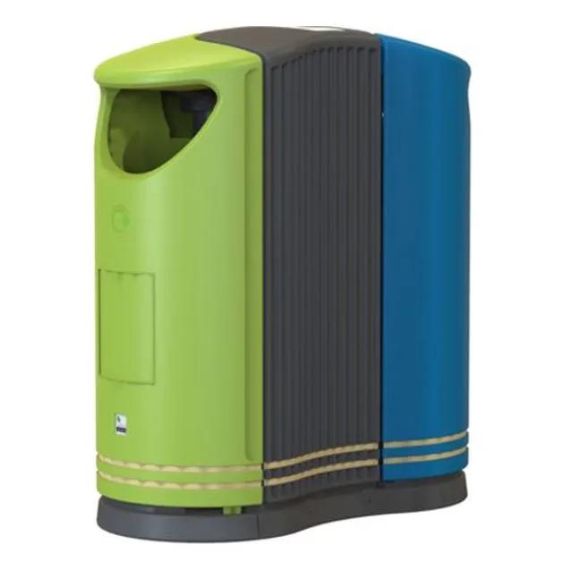 Leafield Twinbin External Litter Bin