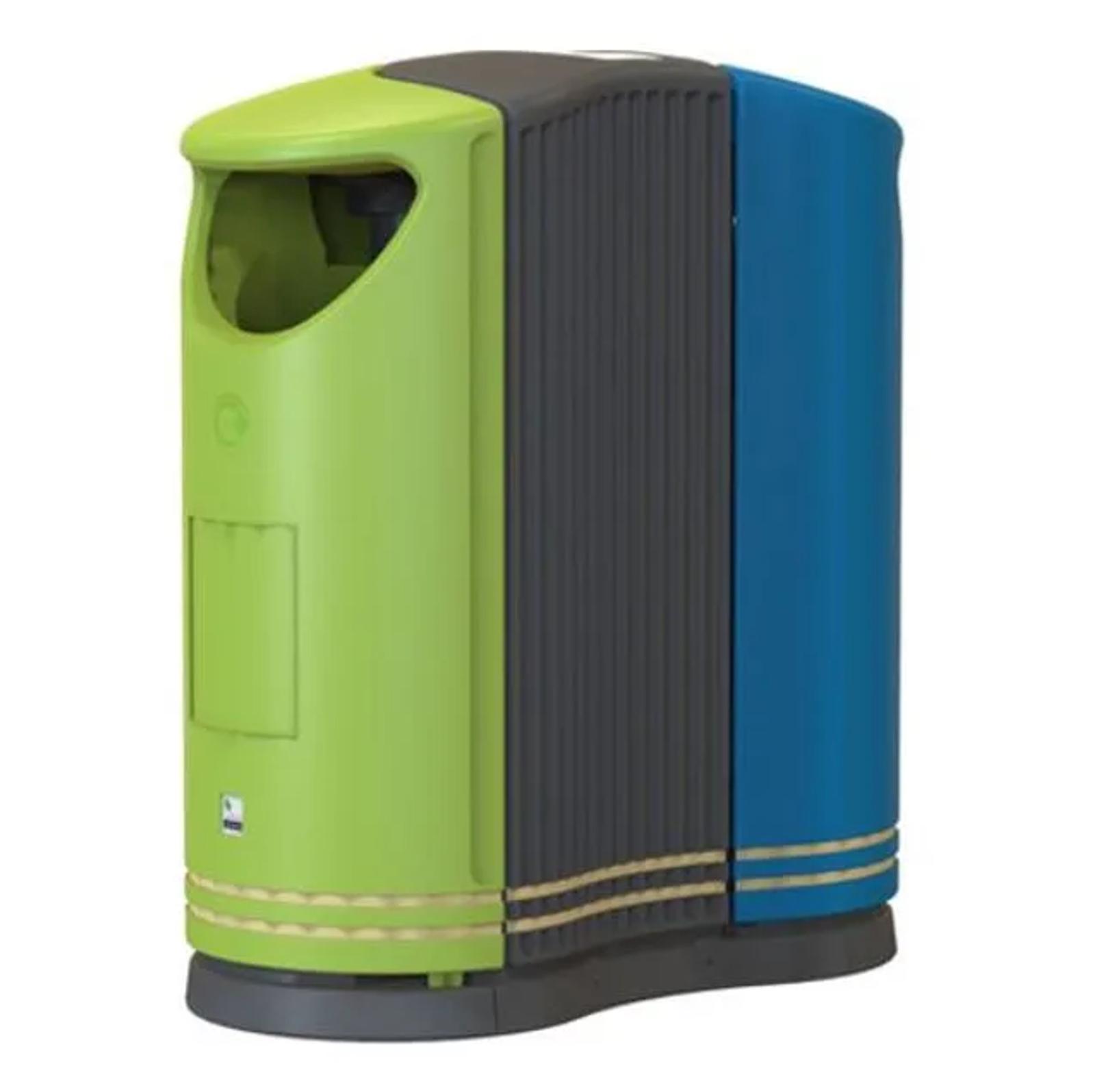 Leafield Twinbin External Litter Bin