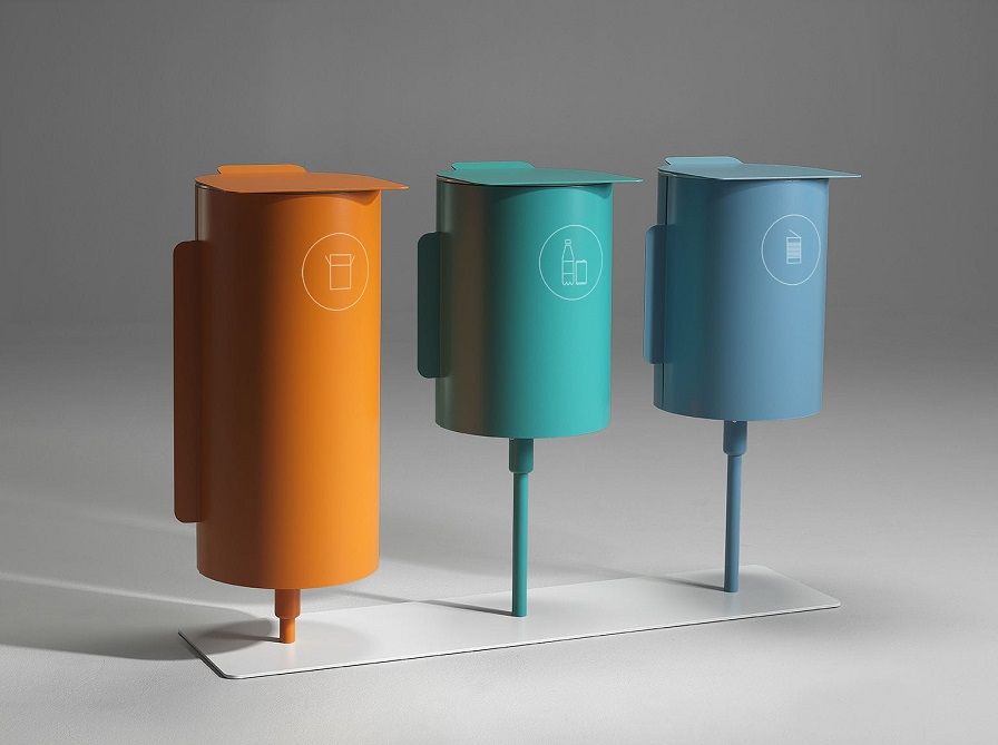 birdie bin next to a workstation