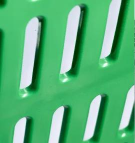 Rounded perforations
