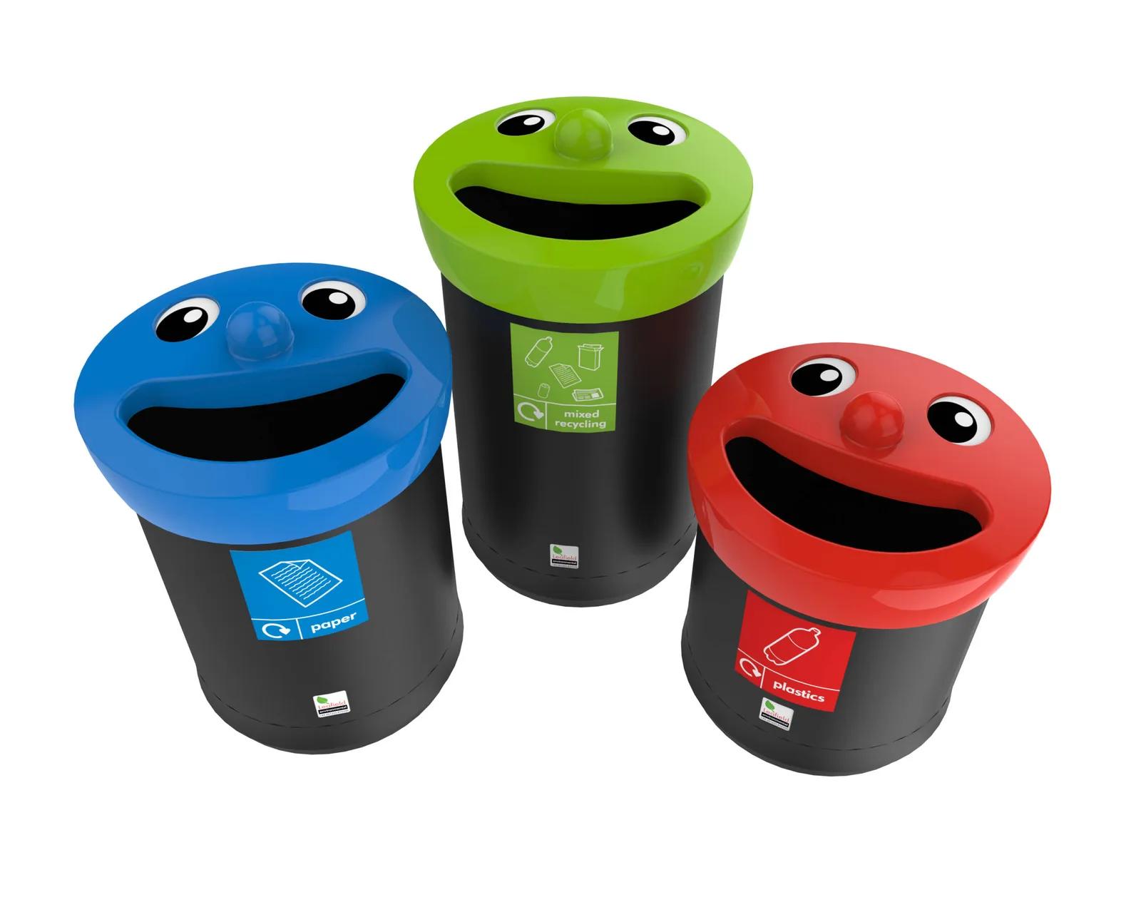 Leafield Smiley Face Novelty Bins