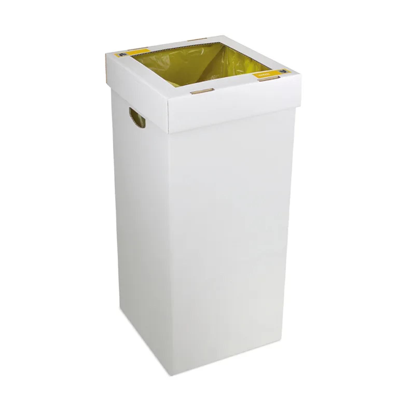 papelera de reciclaje biodegradable