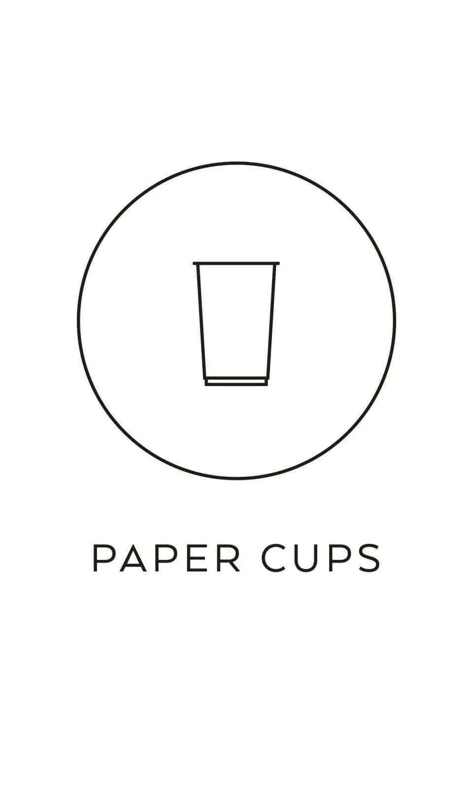 Symbol paper cups