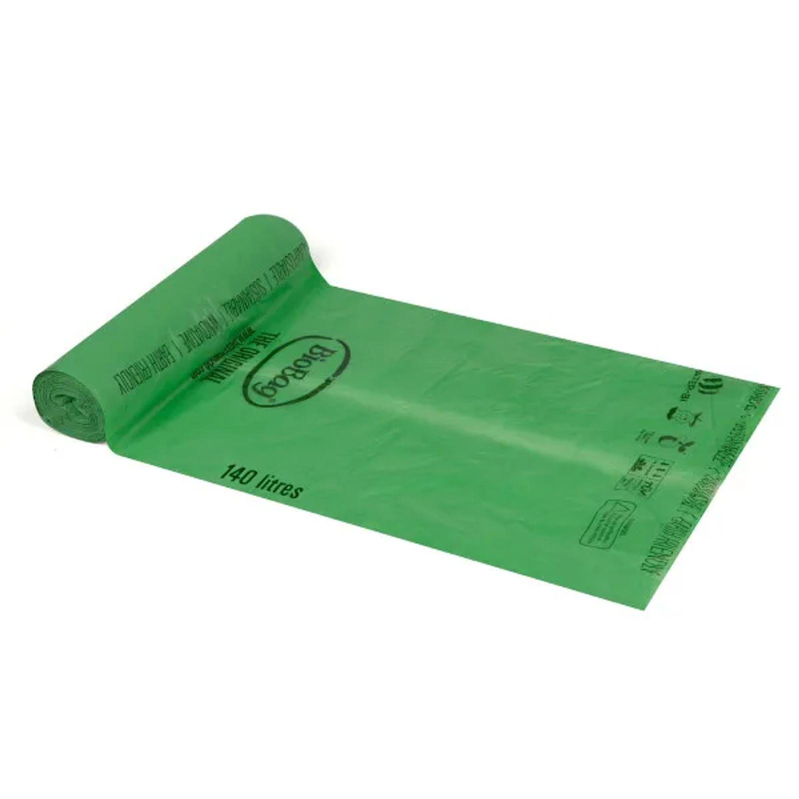 BioBag 140L liner bin bags - 1 box