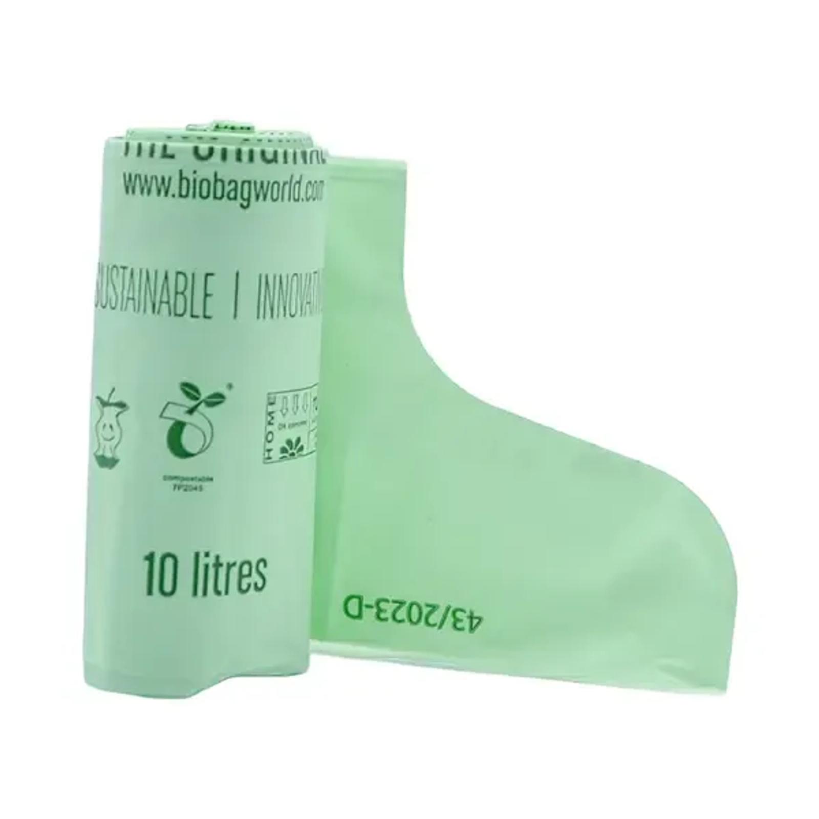 BioBag compostable bin bags 10L (10 per roll)