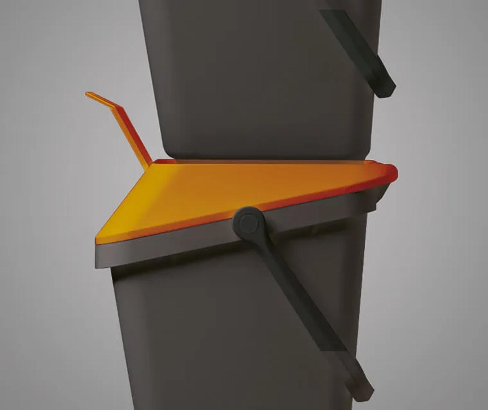 The front opening enables easy waste disposal even when EASYMAX bins are stacked.