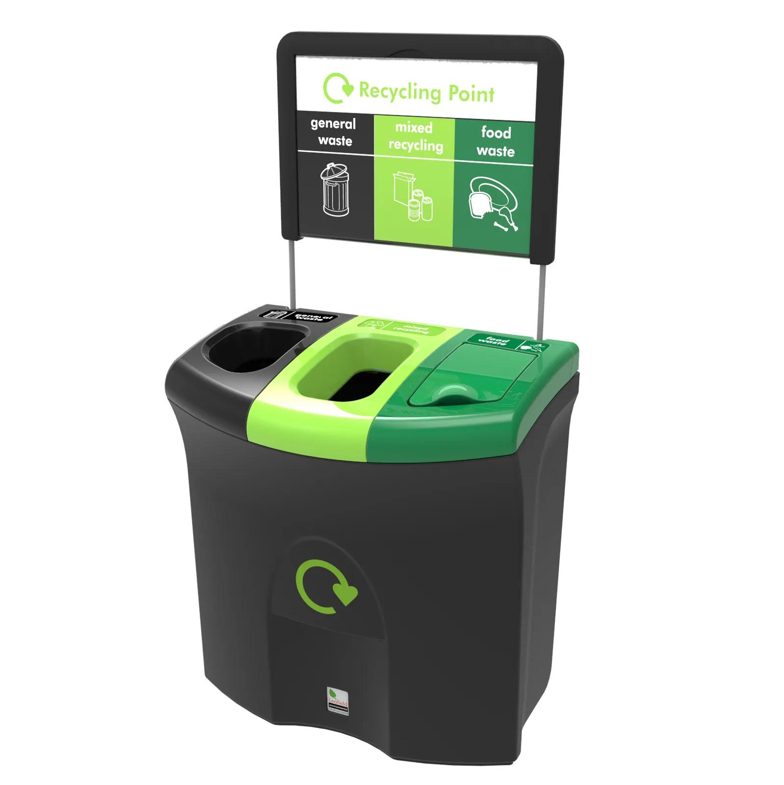 Leafield Meridian office recycling bin