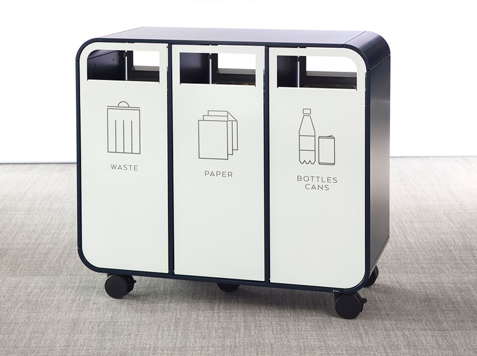 Cloud sorting bin in a living room