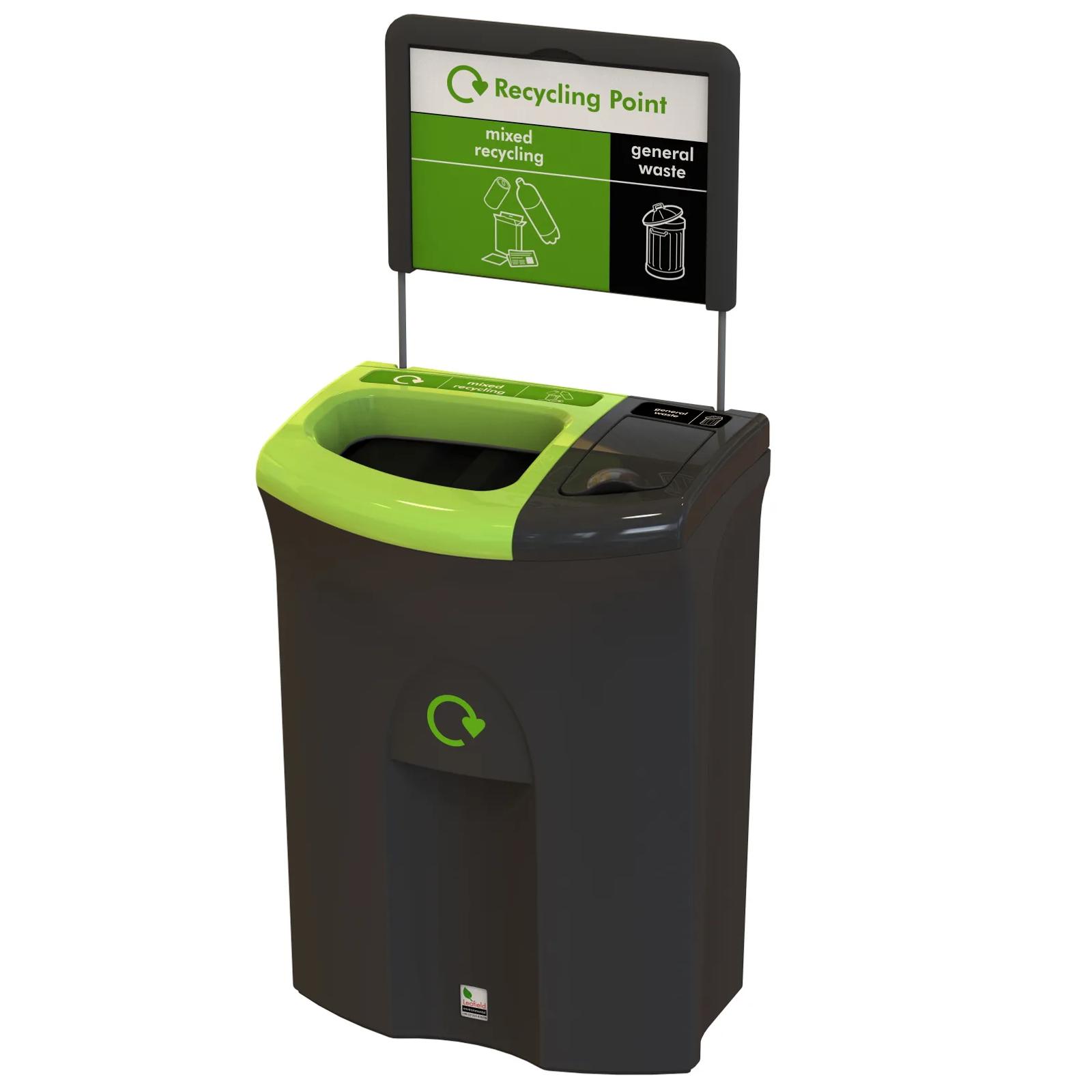 Leafield Meridian office recycling bin