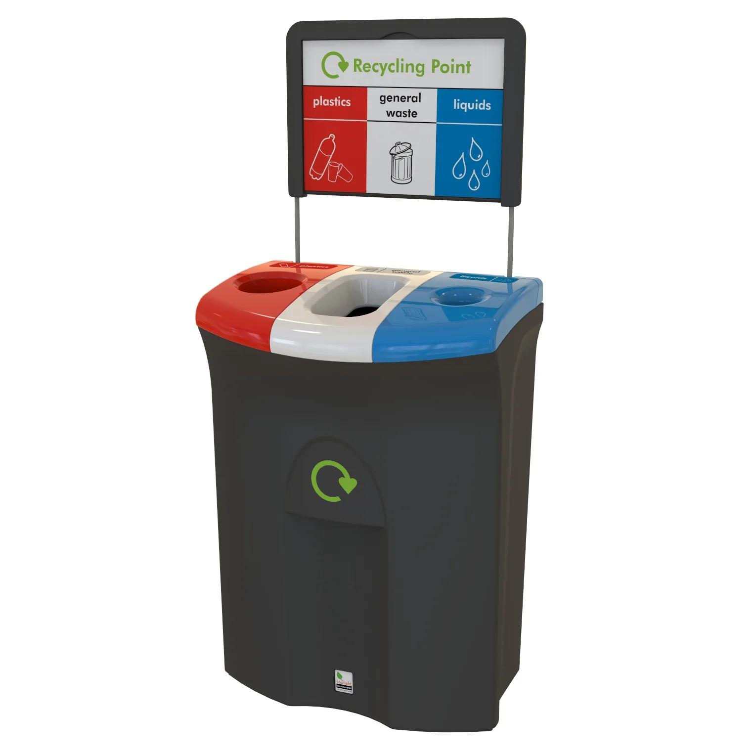 Leafield Meridian office recycling bin