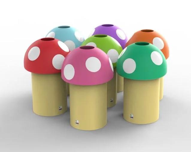 Leafield Mushroom Novelty Bins