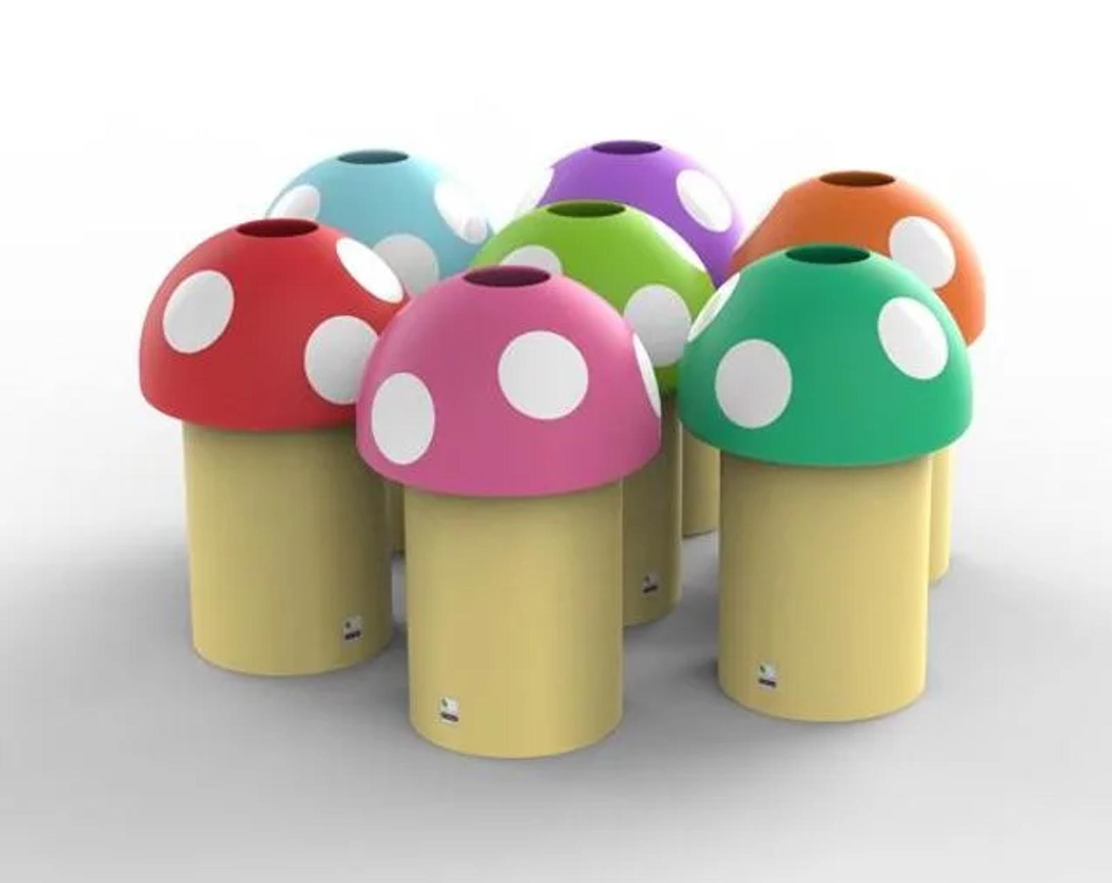 Leafield Mushroom Novelty Bins